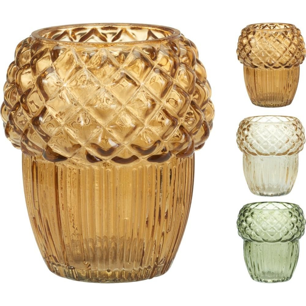 PTEALIGHT VETRO 8X9CM 3ASS